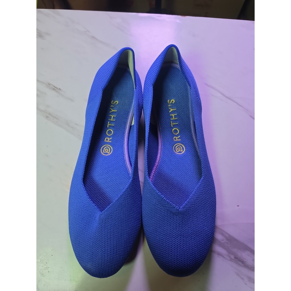 Rothy's Round Toe Shoes Maritime Navy Blue Halo Loafer 10 - Picture 2 of 7
